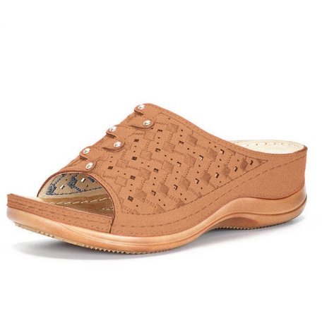 Orthopedic Summer Sandals for Women with Elevated Insole and Breathable Open Toe Design for Ultimate Comfort