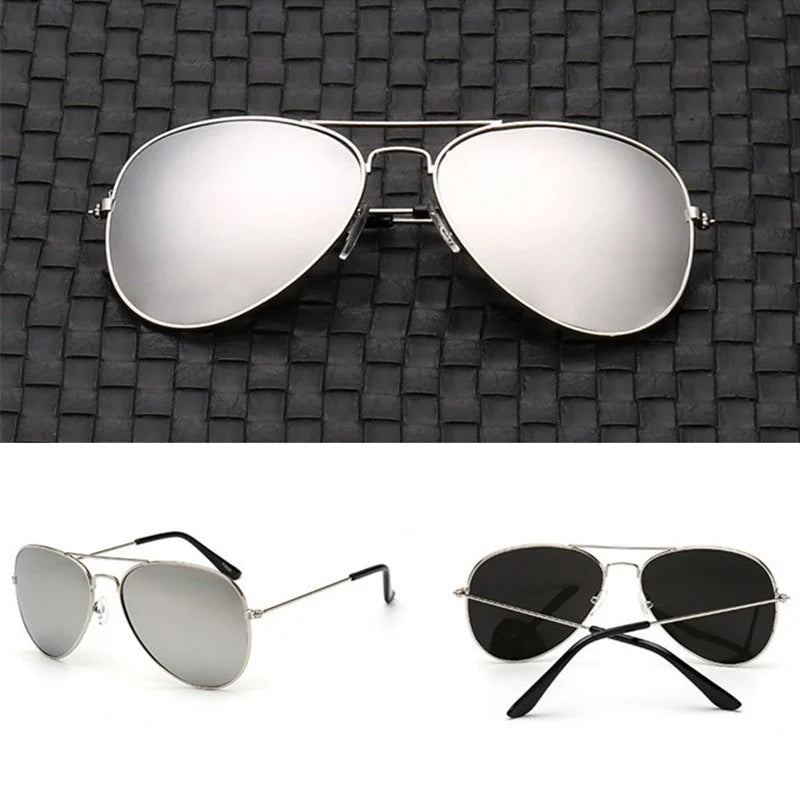 2025 Double Bridge Aviation Sunglasses for Women - UV400 Alloy Frame Mirror Glasses