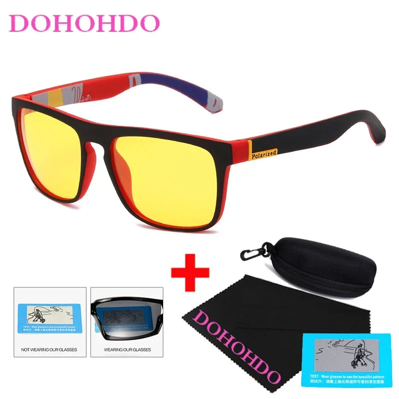 Polarized Sunglasses Night Vision Unisex Square Frame UV400 Anti Glare Driving Glasses Fall 2025 Trend