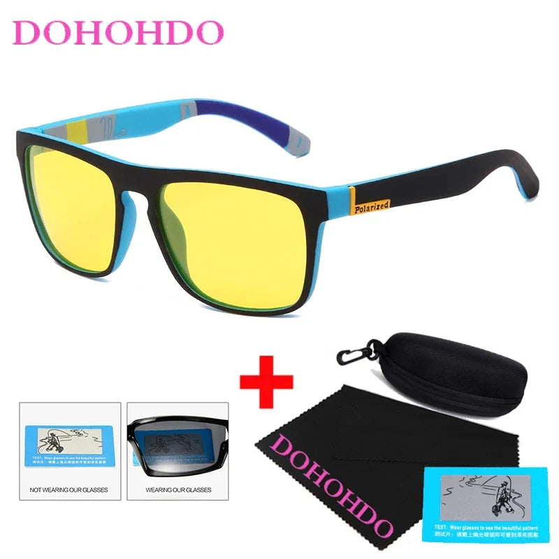 Polarized Sunglasses Night Vision Unisex Square Frame UV400 Anti Glare Driving Glasses Fall 2025 Trend