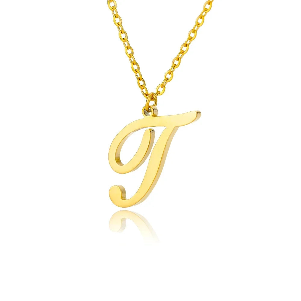 Personalized Gold Initial Necklace - Elegant Minimalist Gift for Women, Weddings &amp; Anniversaries
