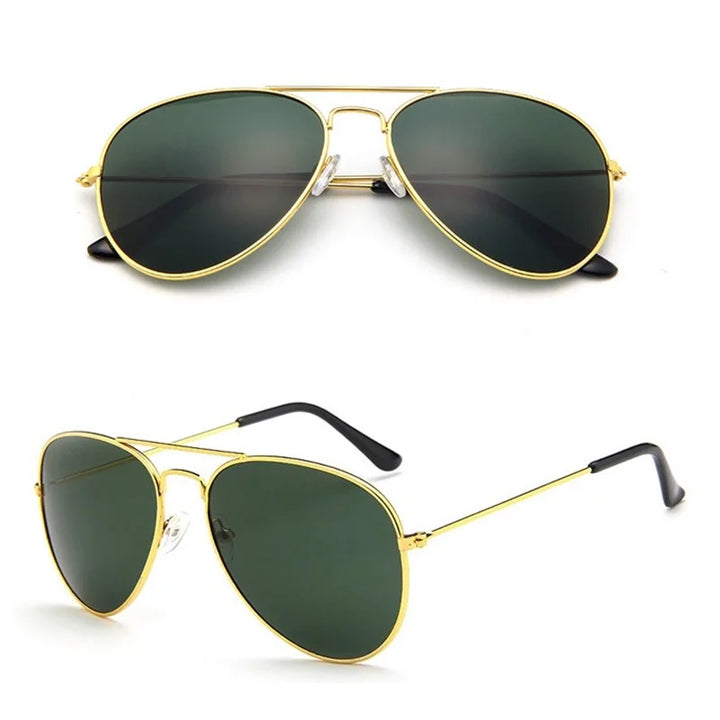 2025 Double Bridge Aviation Sunglasses for Women - UV400 Alloy Frame Mirror Glasses
