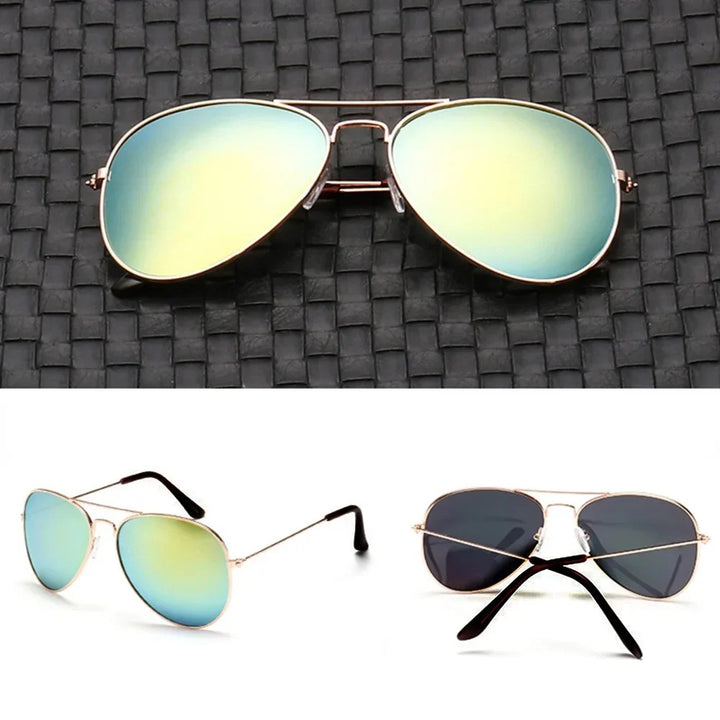 2025 Double Bridge Aviation Sunglasses for Women - UV400 Alloy Frame Mirror Glasses