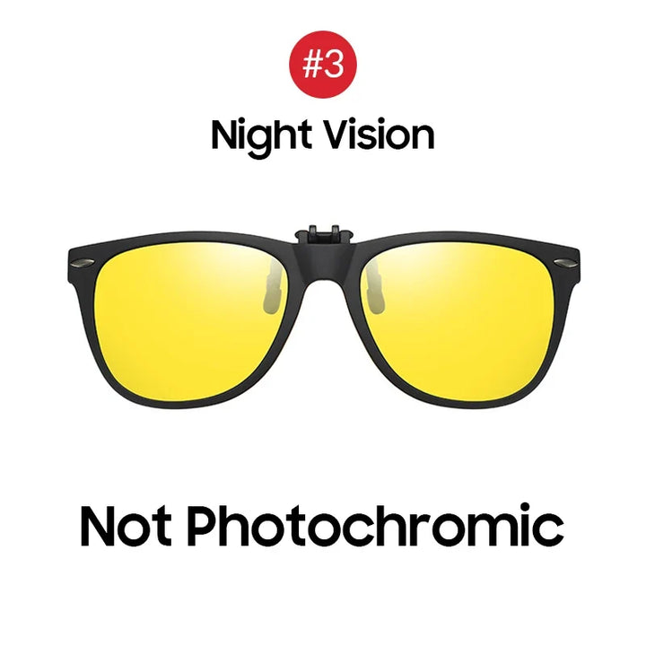 Photochromic Sunglasses Flip-Up Clip-On Polarized Lenses for Driving Summer 2026 Trend Gift Idea
