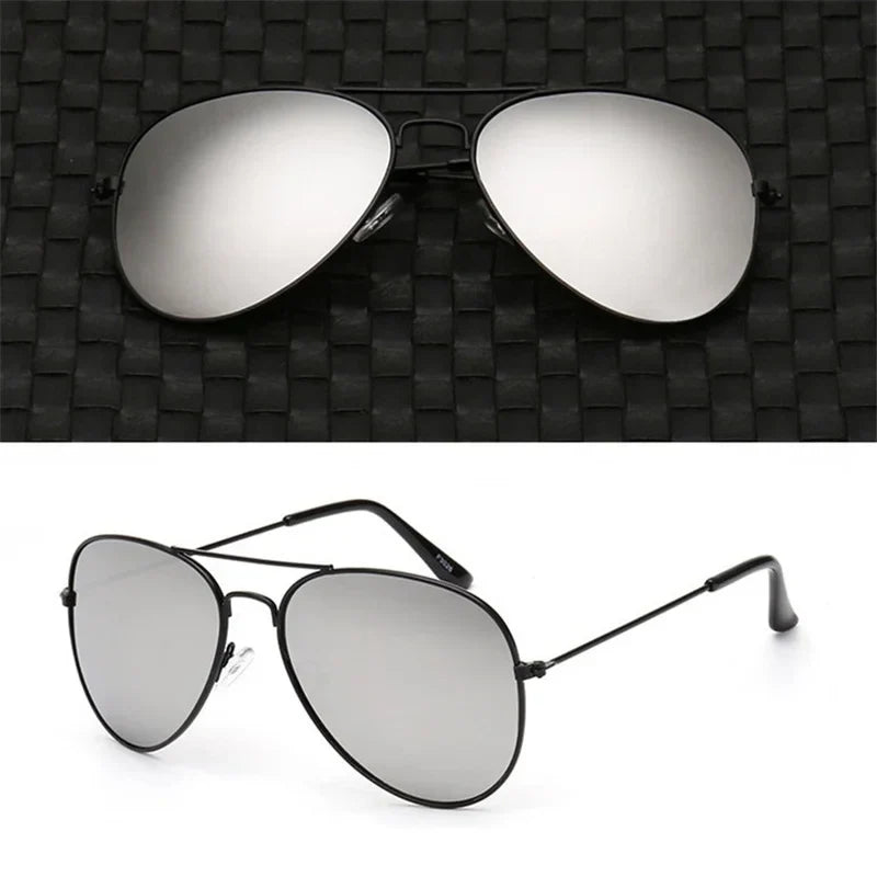 2025 Double Bridge Aviation Sunglasses for Women - UV400 Alloy Frame Mirror Glasses
