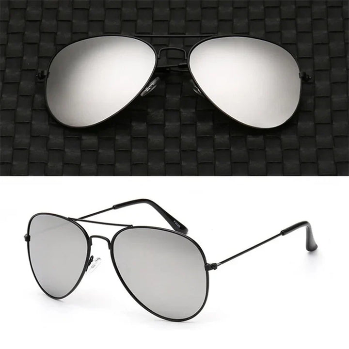 2025 Double Bridge Aviation Sunglasses for Women - UV400 Alloy Frame Mirror Glasses