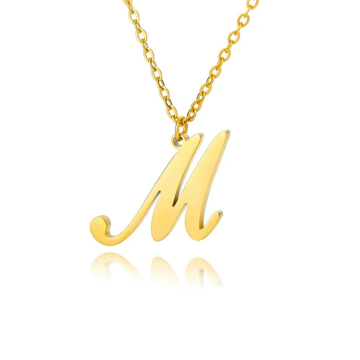 Personalized Gold Initial Necklace - Elegant Minimalist Gift for Women, Weddings &amp; Anniversaries