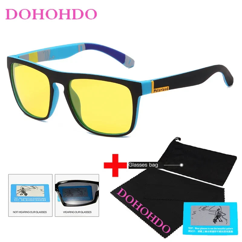 Polarized Sunglasses Night Vision Unisex Square Frame UV400 Anti Glare Driving Glasses Fall 2025 Trend