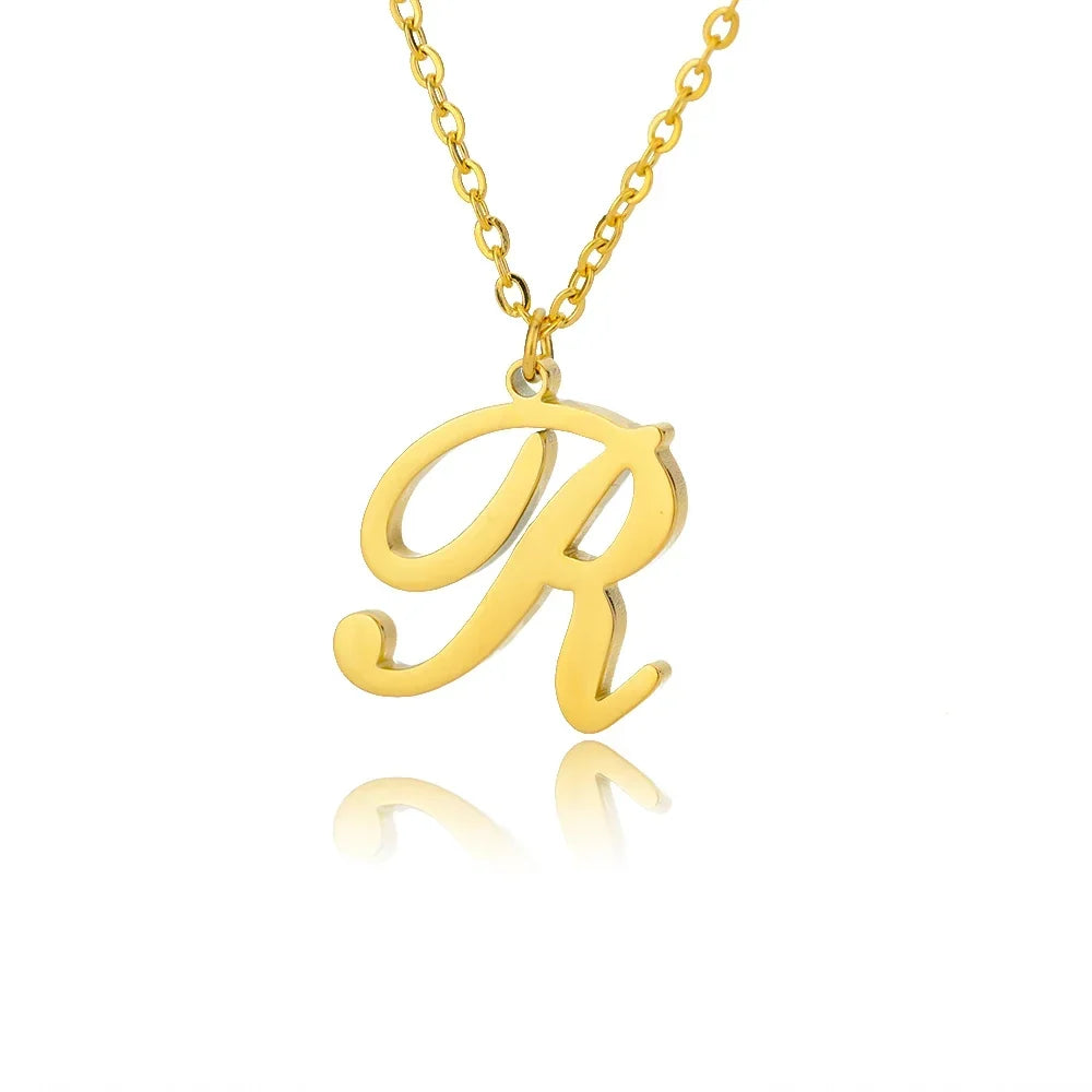 Personalized Gold Initial Necklace - Elegant Minimalist Gift for Women, Weddings &amp; Anniversaries