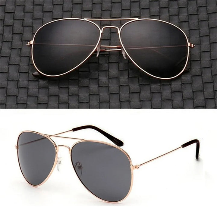 2025 Double Bridge Aviation Sunglasses for Women - UV400 Alloy Frame Mirror Glasses