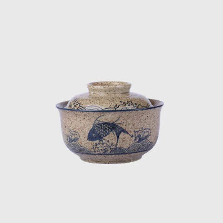 Ramen Bowl Large Ceramic With Lid Retro Fall 2025 Tableware