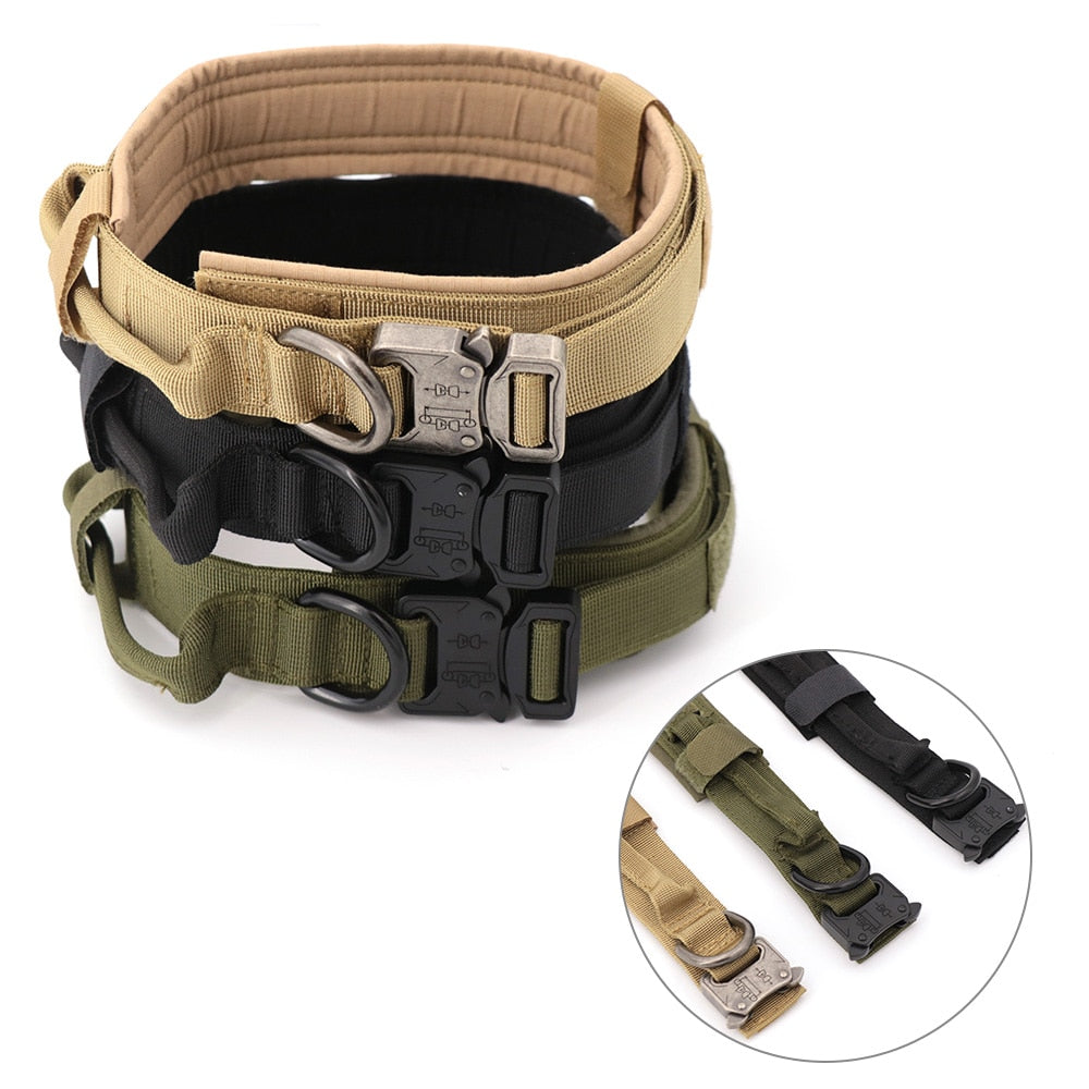 Dog Collar Tactical K9 With Patch Panel Top Handle Training And Control Fall 2025