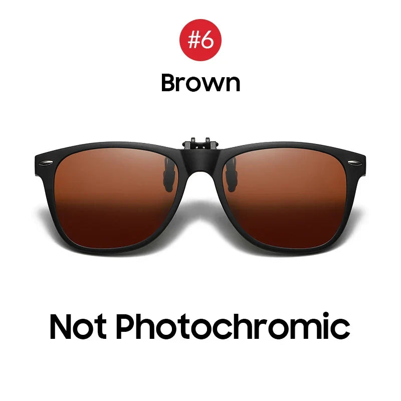 Photochromic Sunglasses Flip-Up Clip-On Polarized Lenses for Driving Summer 2026 Trend Gift Idea