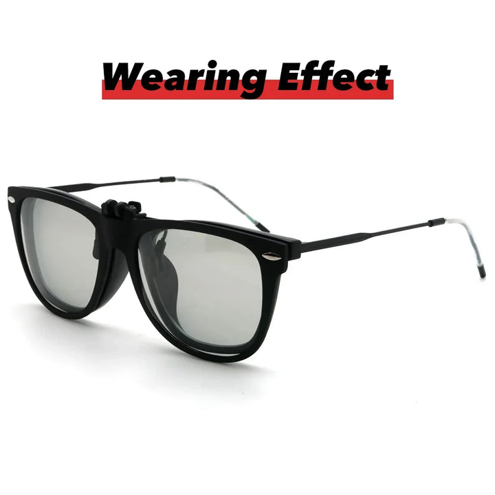 Photochromic Sunglasses Flip-Up Clip-On Polarized Lenses for Driving Summer 2026 Trend Gift Idea