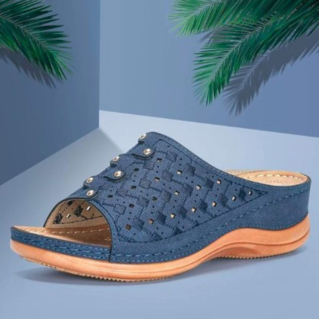 Orthopedic Summer Sandals for Women with Elevated Insole and Breathable Open Toe Design for Ultimate Comfort