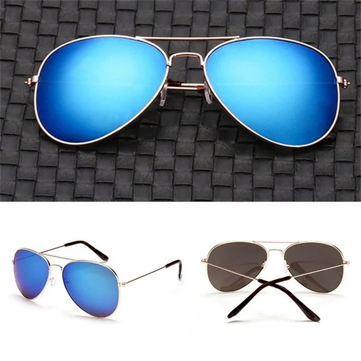 2025 Double Bridge Aviation Sunglasses for Women - UV400 Alloy Frame Mirror Glasses