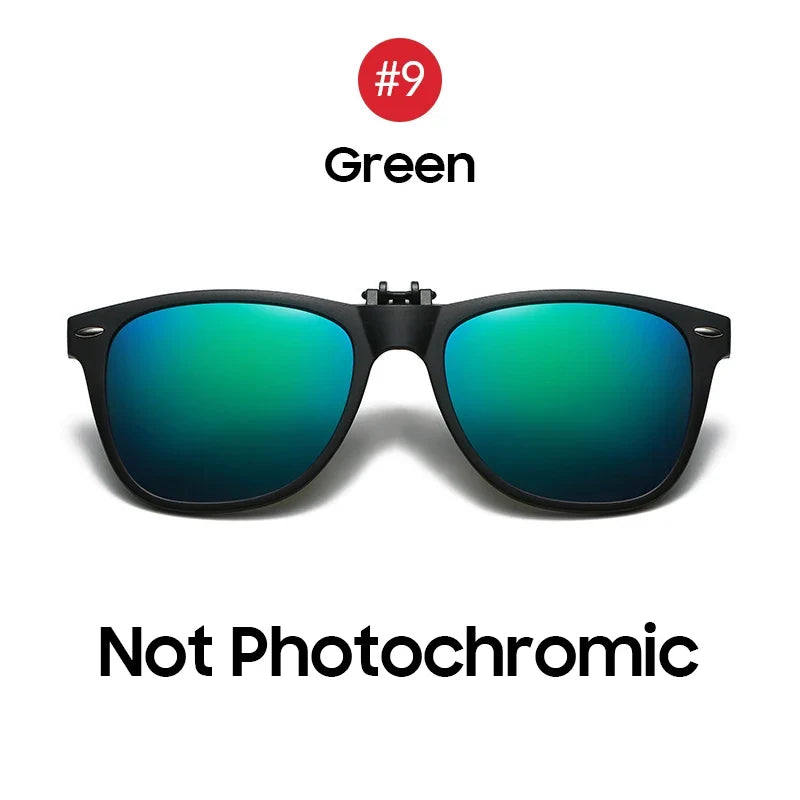 Photochromic Sunglasses Flip-Up Clip-On Polarized Lenses for Driving Summer 2026 Trend Gift Idea