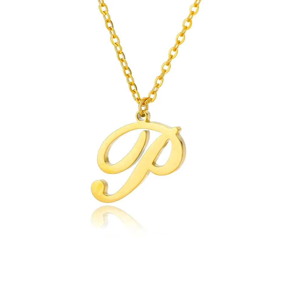 Personalized Gold Initial Necklace - Elegant Minimalist Gift for Women, Weddings &amp; Anniversaries