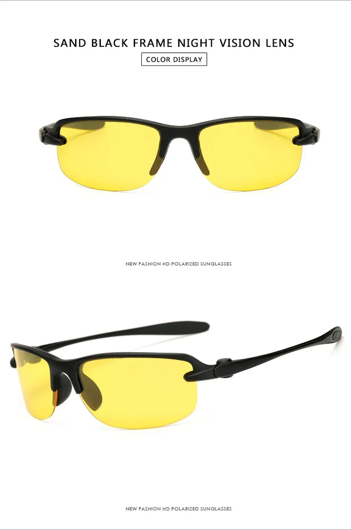 Night Driving Sunglasses Polarized Yellow Lenses Fall 2025 Glare Reduction UV400