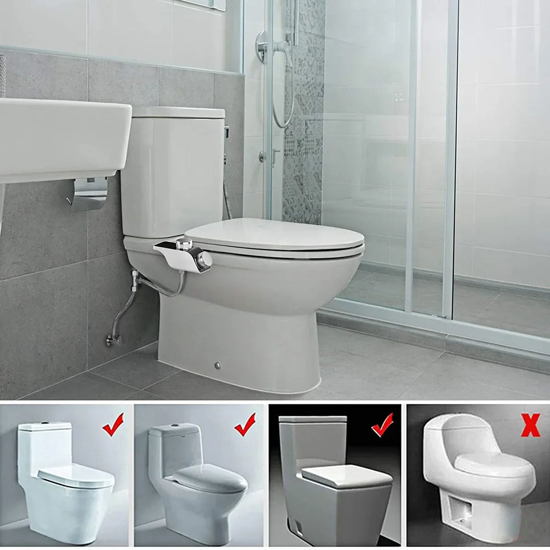 Bidet Toilet Seat Attachment Dual Nozzle Self Cleaning Non Electric Fall 2026 Home Upgrade