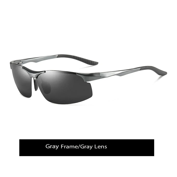 Sunglasses Photochromic Polarized UV400 Rimless Driving Glasses, Day Night Vision, Lightweight Frame VT2173