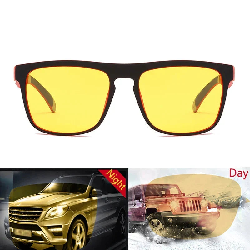 Polarized Sunglasses Night Vision Unisex Square Frame UV400 Anti Glare Driving Glasses Fall 2025 Trend