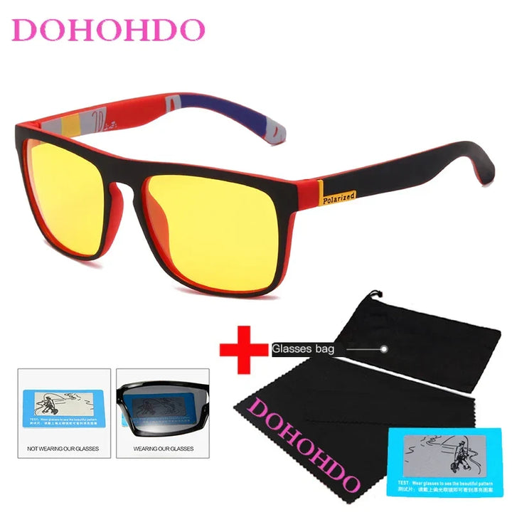 Polarized Sunglasses Night Vision Unisex Square Frame UV400 Anti Glare Driving Glasses Fall 2025 Trend
