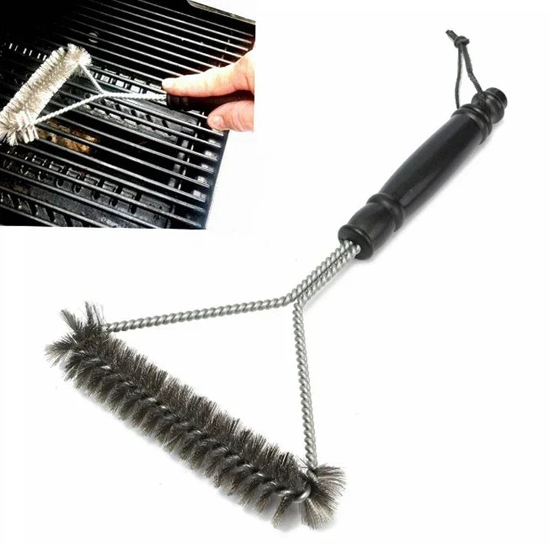 Stainless Steel BBQ Grill Brush Non-Stick Cleaning Tool Heat Resistant – Set of 2, 2026