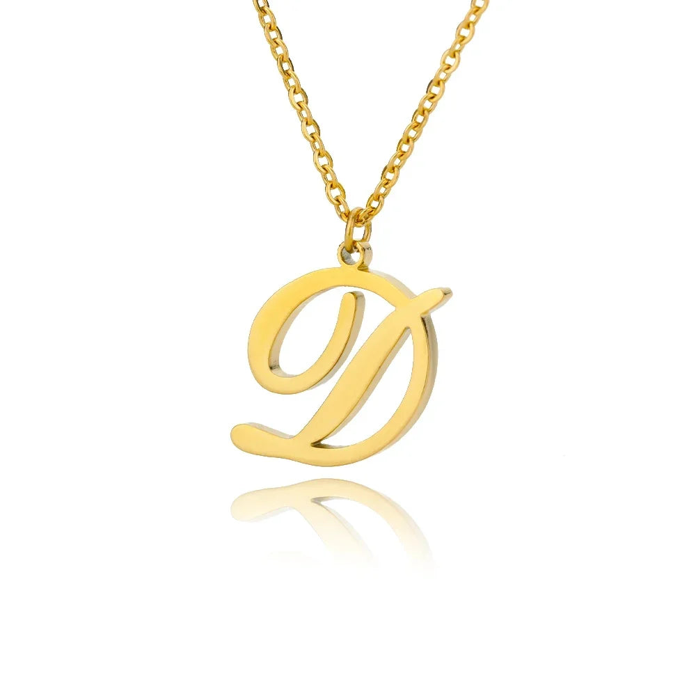 Personalized Gold Initial Necklace - Elegant Minimalist Gift for Women, Weddings &amp; Anniversaries