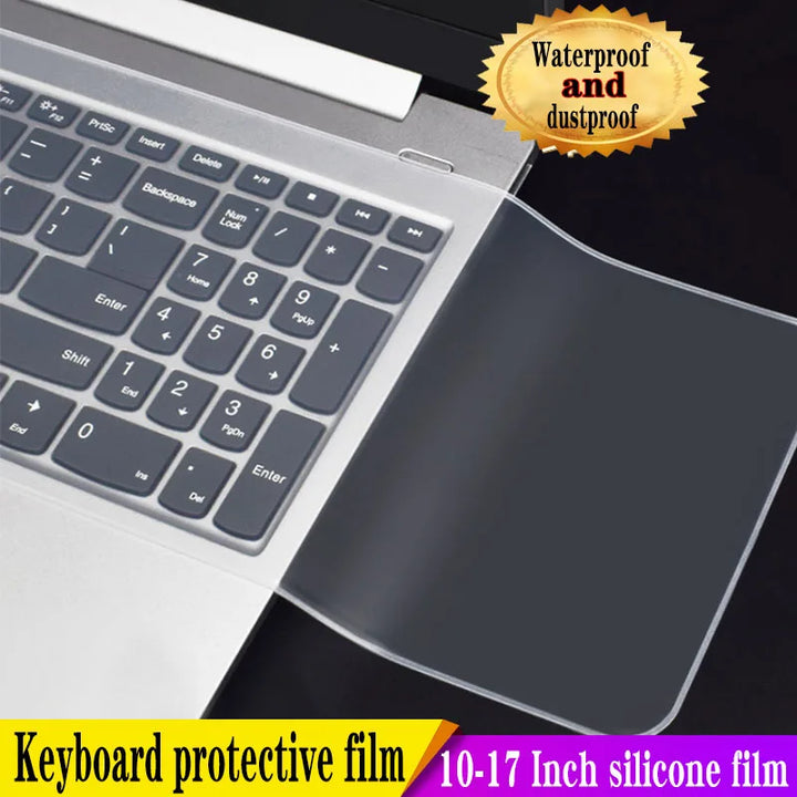 Waterproof Silicone Keyboard Cover Dustproof Protective Film for Laptops &amp; Accessories