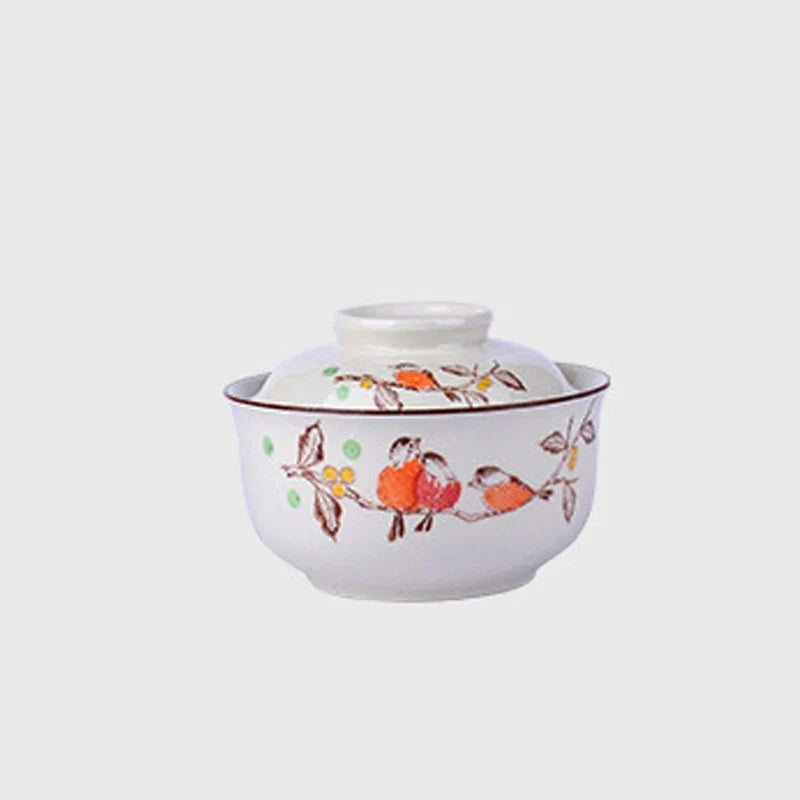 Ramen Bowl Large Ceramic With Lid Retro Fall 2025 Tableware
