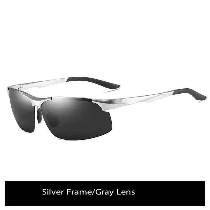 Sunglasses Photochromic Polarized UV400 Rimless Driving Glasses, Day Night Vision, Lightweight Frame VT2173