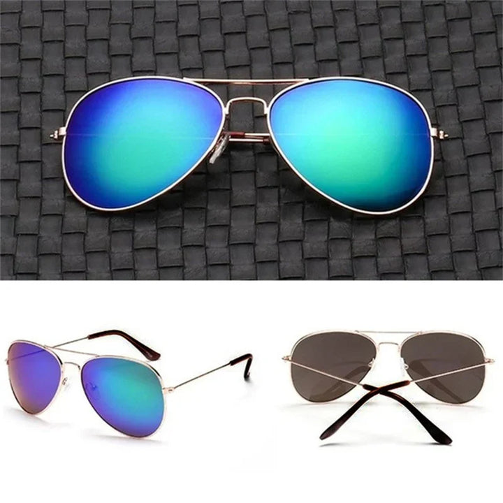 2025 Double Bridge Aviation Sunglasses for Women - UV400 Alloy Frame Mirror Glasses