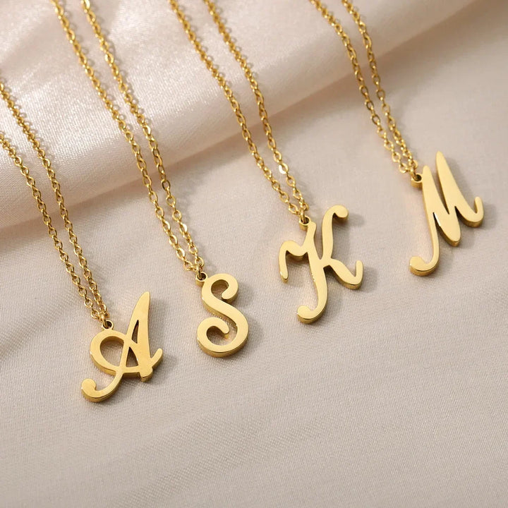 Personalized Gold Initial Necklace - Elegant Minimalist Gift for Women, Weddings &amp; Anniversaries