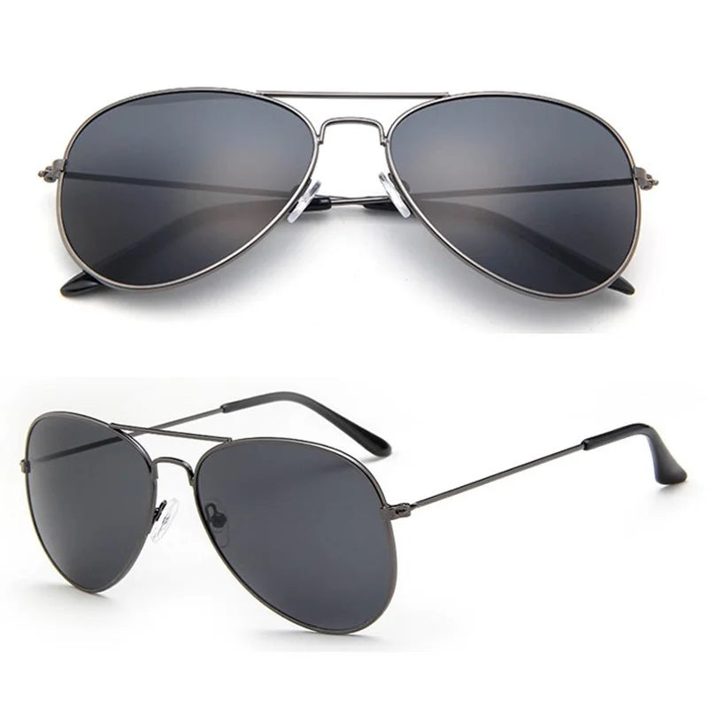 2025 Double Bridge Aviation Sunglasses for Women - UV400 Alloy Frame Mirror Glasses
