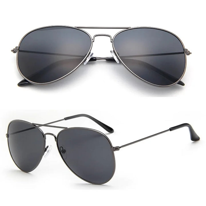 2025 Double Bridge Aviation Sunglasses for Women - UV400 Alloy Frame Mirror Glasses
