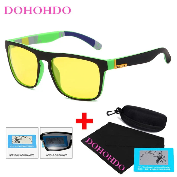 Polarized Sunglasses Night Vision Unisex Square Frame UV400 Anti Glare Driving Glasses Fall 2025 Trend