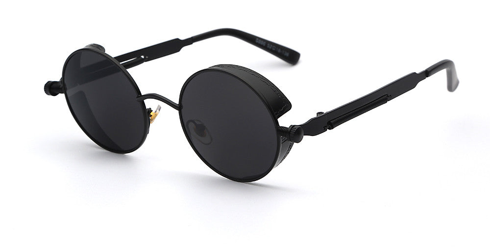 Premium men’s sunglasses – retro round design, acetate, for stylish occasions
