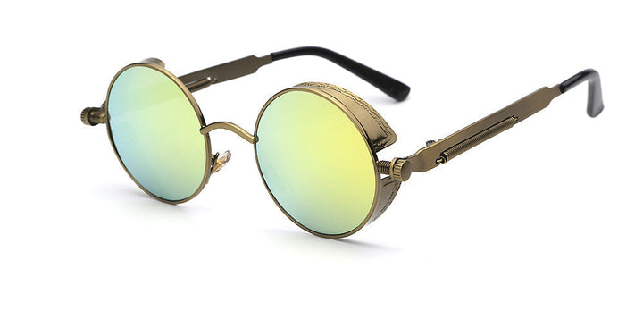 Premium men’s sunglasses – retro round design, acetate, for stylish occasions
