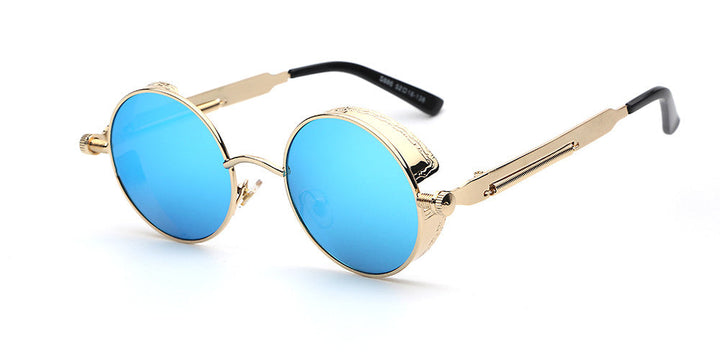 Premium men’s sunglasses – retro round design, acetate, for stylish occasions