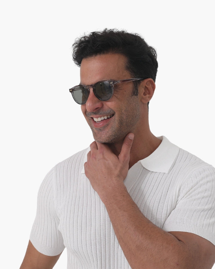 Lightweight men’s polarized sunglasses – modern design, UV400 protection, for casual and sports activities