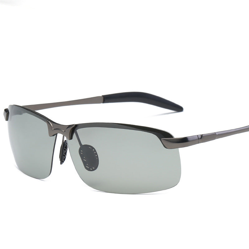 Lightweight unisex polarized sunglasses – flexible design, metal frame, for day and night