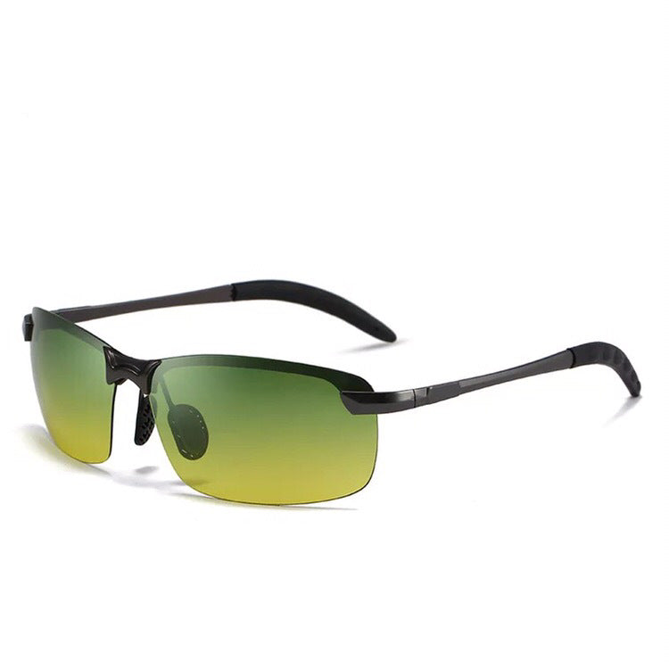 Lightweight unisex polarized sunglasses – flexible design, metal frame, for day and night