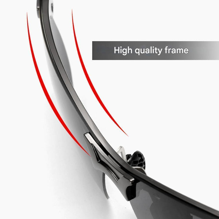 Lightweight unisex polarized sunglasses – flexible design, metal frame, for day and night