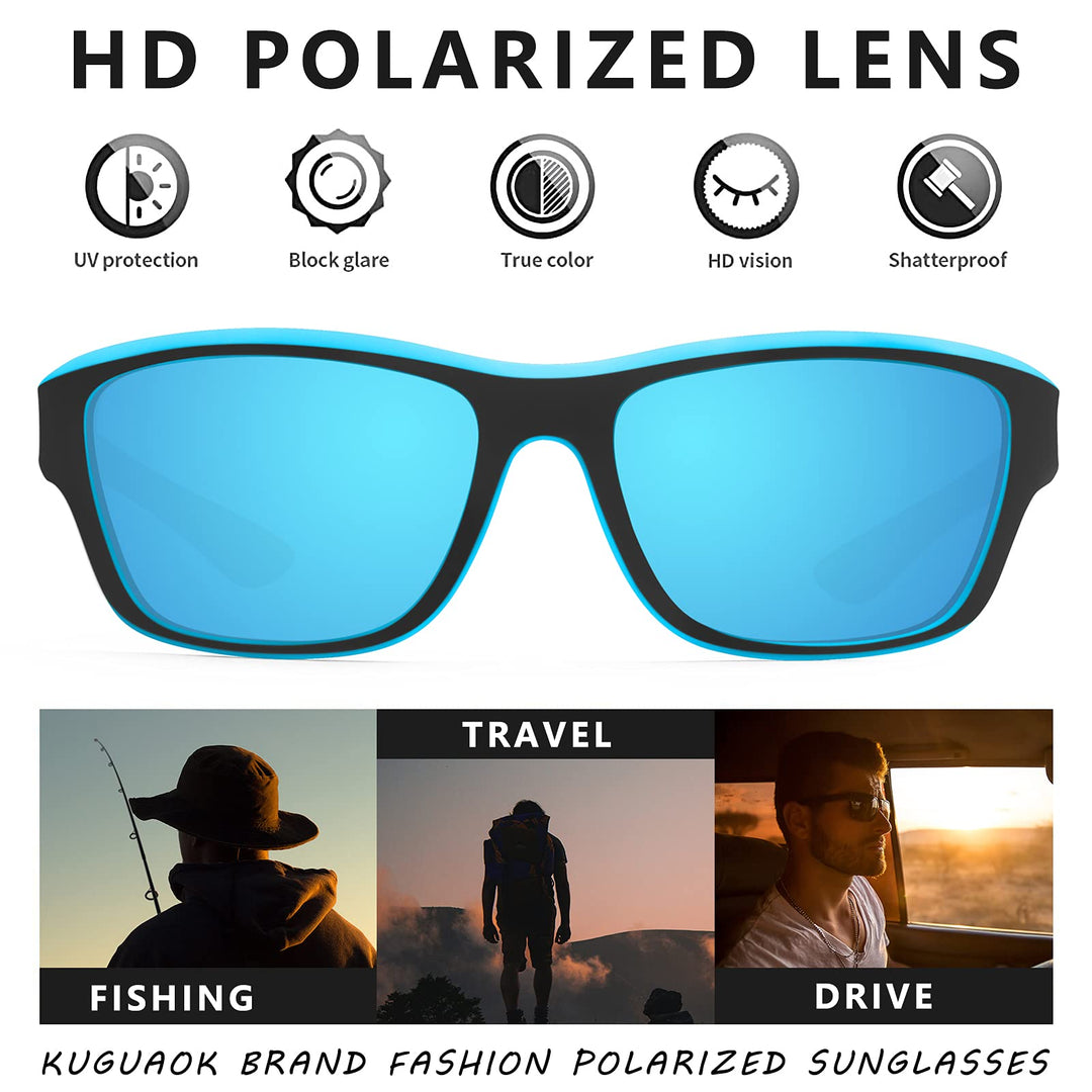 Lightweight unisex outdoor sports sunglasses – polarized TAC lens, scratch-resistant, for active recreation