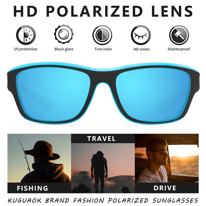 Lightweight unisex outdoor sports sunglasses – polarized TAC lens, scratch-resistant, for active recreation