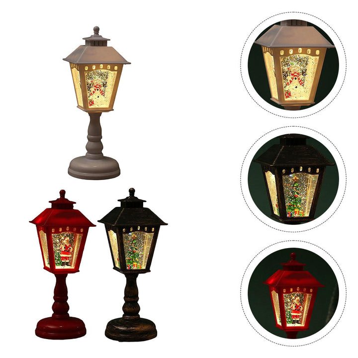 Illuminated Christmas Night Light Table Lamps - Santa, Snowman &amp; Tree Decorations