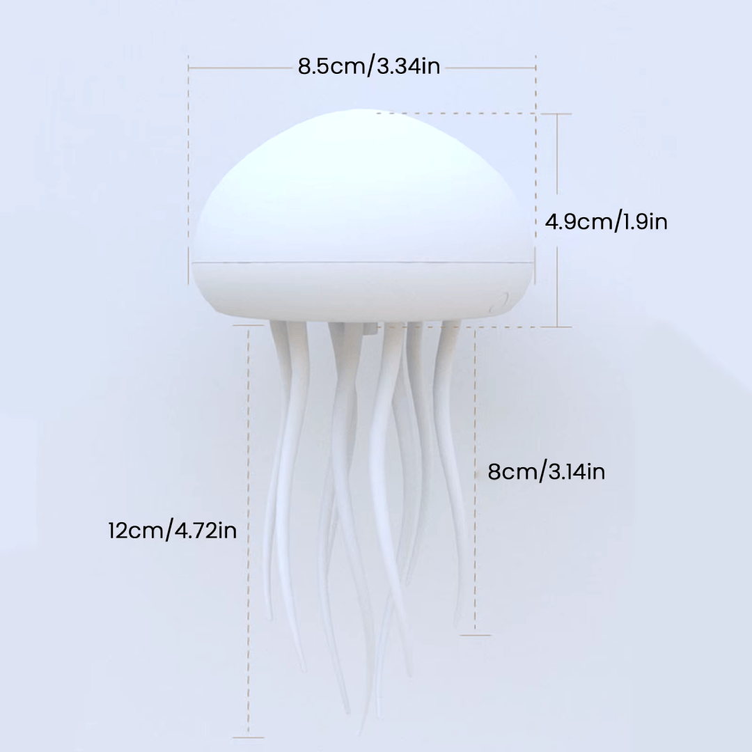 LED Jellyfish Lamp – colour-Changing RGB Voice-Activated Night Light