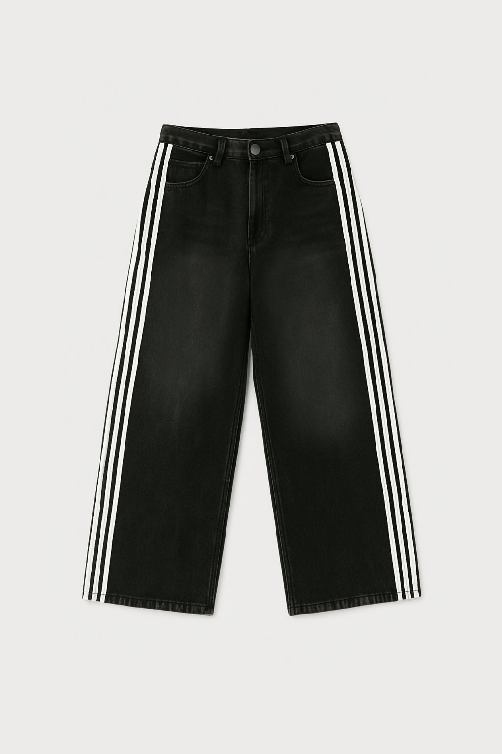 Wide Leg Jeans with Embroidered Cross Design, Unisex Y2K Style, Comfortable Baggy Fit, Sizes S to 3XL