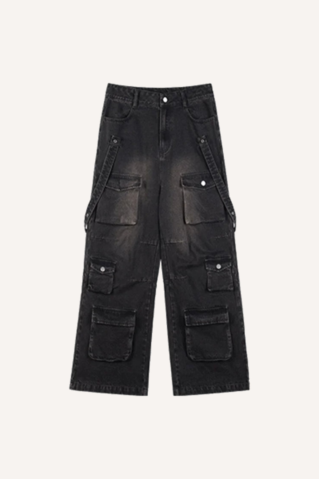 Black Denim Jeans with Fitted Cut for Gothic Style and Flattering Fit, Comfortable Casual Wear